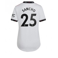 Fotbalové Dres Manchester United Jadon Sancho #25 Dámské Venkovní 2022-23 Krátký Rukáv